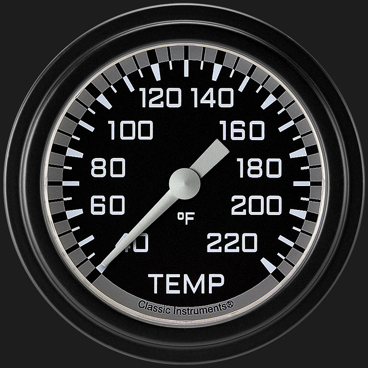 Picture of Autocross Gray 2 5/8" Stock Eliminator Temp. Gauge