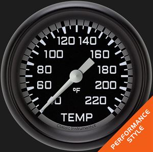Picture of Autocross Gray 2 5/8" Stock Eliminator Temp. Gauge