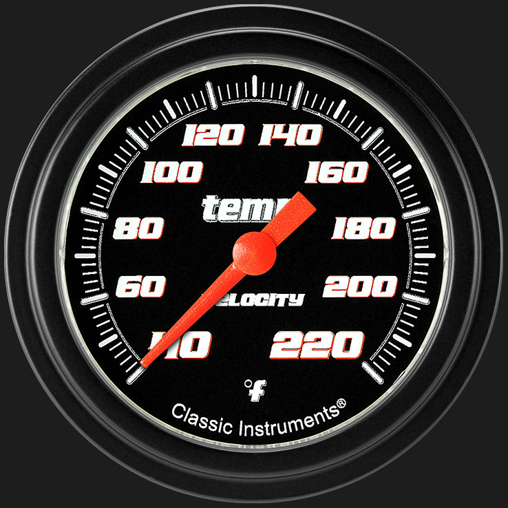 Picture of Velocity Black 2 5/8" Stock Eliminator Temp. Gauge