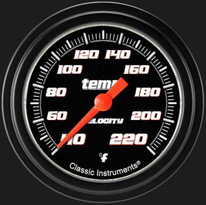 Picture of Velocity Black 2 5/8" Stock Eliminator Temp. Gauge