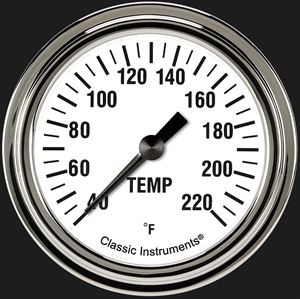 Picture of White Hot 2 5/8" Stock Eliminator Temp. Gauge