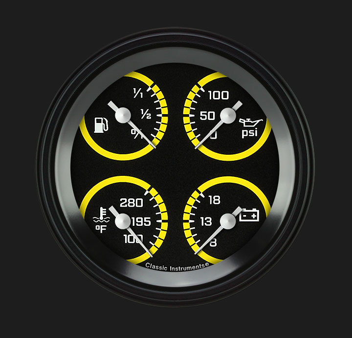 Picture of AutoCross Yellow 3 3/8" Quad