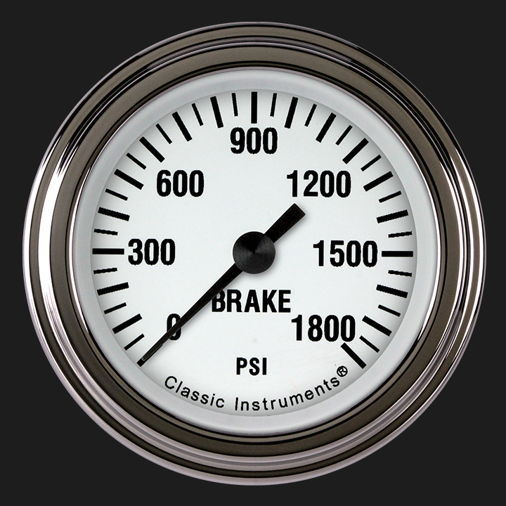 Picture of White Hot 2 1/8" Brake Pressure Gauge