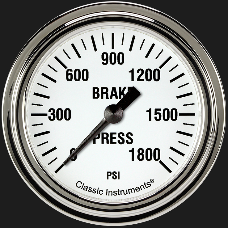 Picture of White Hot 2 5/8" Brake Pressure Gauge