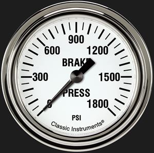 Picture of White Hot 2 5/8" Brake Pressure Gauge