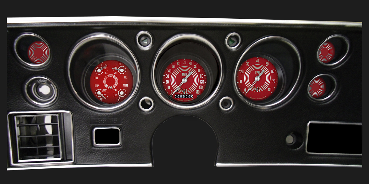 Picture of V8 Red Steelie 1970-72 Chevelle SS Package