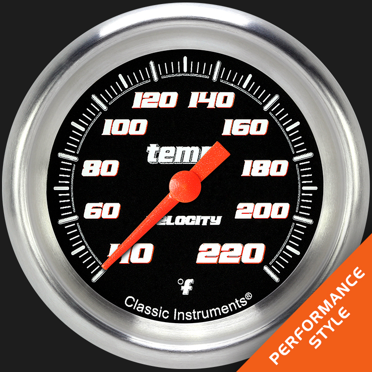 Picture of Velocity Black 2 5/8" Stock Eliminator Temp. Gauge