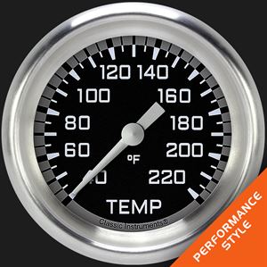 Picture of Autocross Gray 2 5/8" Stock Eliminator Temp. Gauge