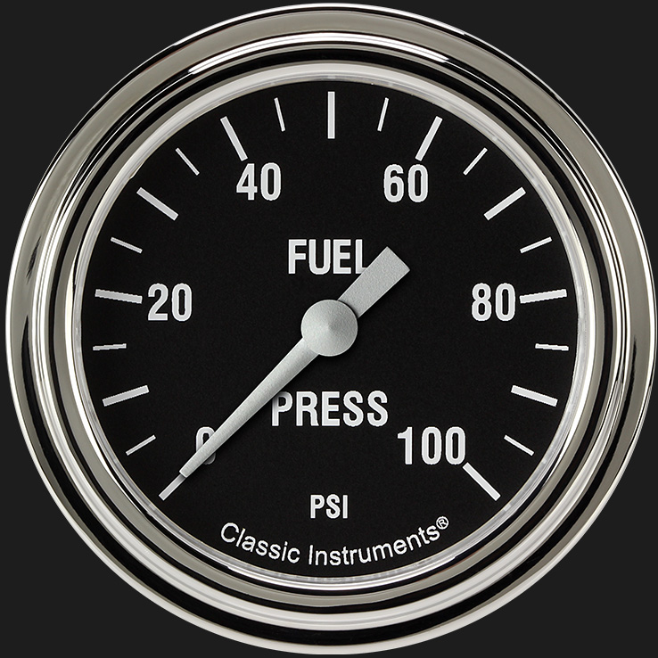 Picture of Hot Rod 2 5/8" Fuel Pressure Gauge, 100 psi