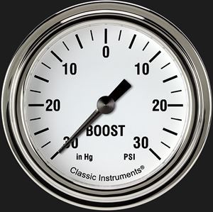 Picture of White Hot 2 5/8" Boost/Vac Gauge
