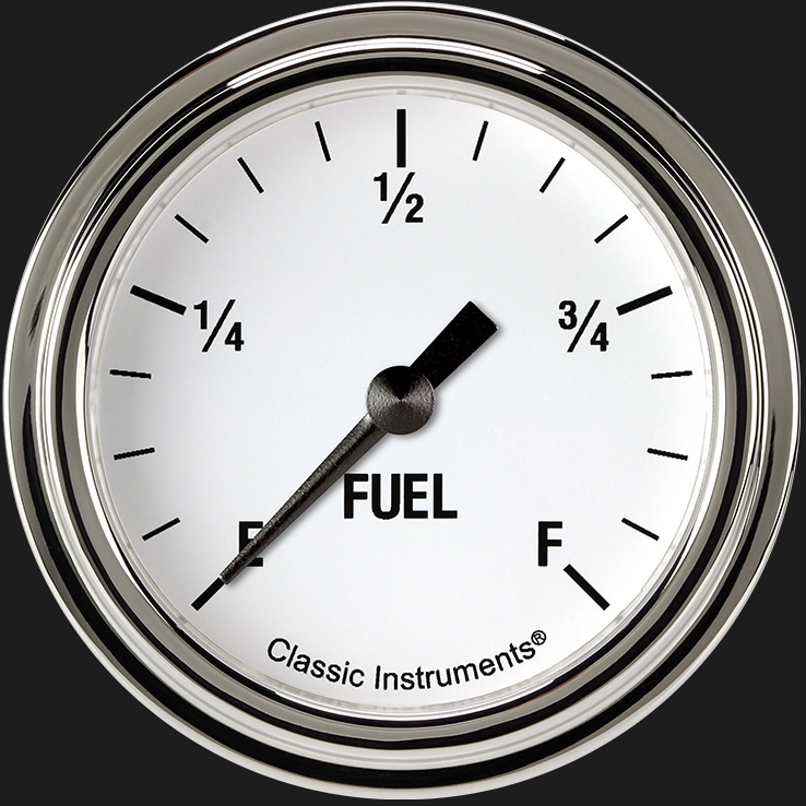 Picture of White Hot 2 5/8" Fuel Gauge