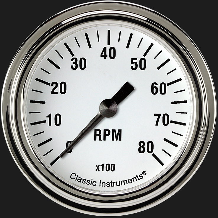 Picture of White Hot 2 5/8" Tachometer