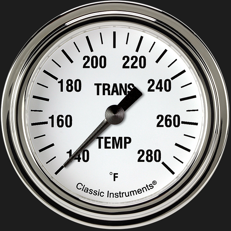 Picture of White Hot 2 5/8" Transmission Temperature Gauge