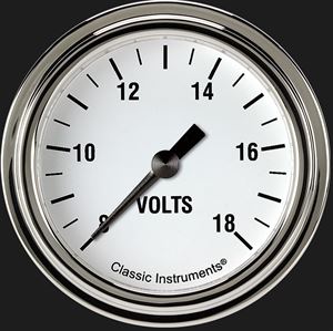 Picture of White Hot 2 5/8" Voltage Gauge