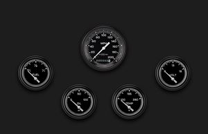 Picture of AutoCross Gray Five Gauge Set 200