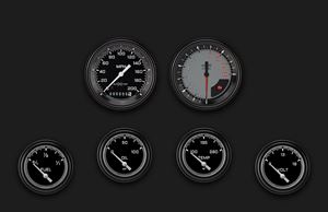 Picture of AutoCross Gray Six Gauge Set 201