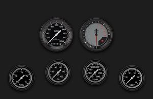 Picture of AutoCross Gray Six Gauge Set 301