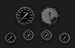 Picture of AutoCross Gray Six Gauge Set 351