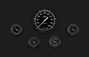 Picture of AutoCross Gray Five Gauge Set 154