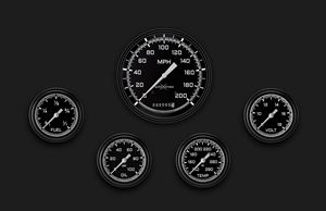 Picture of AutoCross Gray Five Gauge Set 354