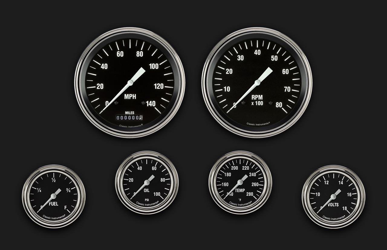 Picture of Hot Rod Six Gauge Set 351