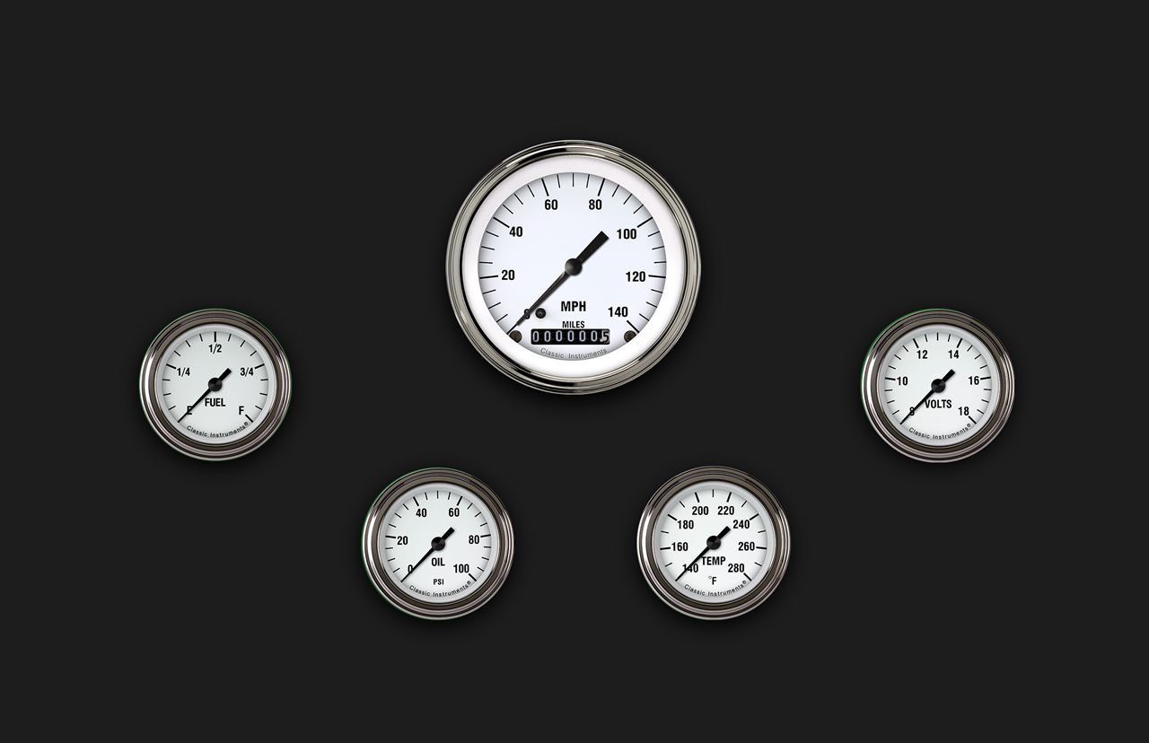 Picture of White Hot Five Gauge Set 100