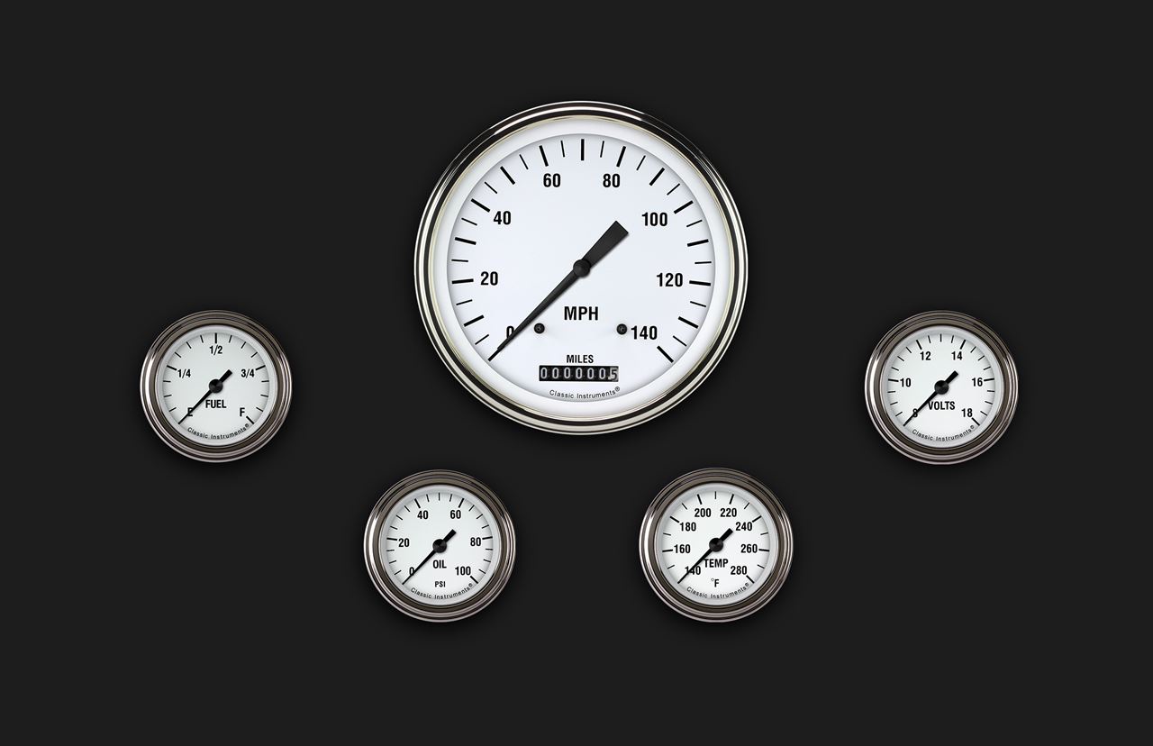 Picture of White Hot Five Gauge Set 154