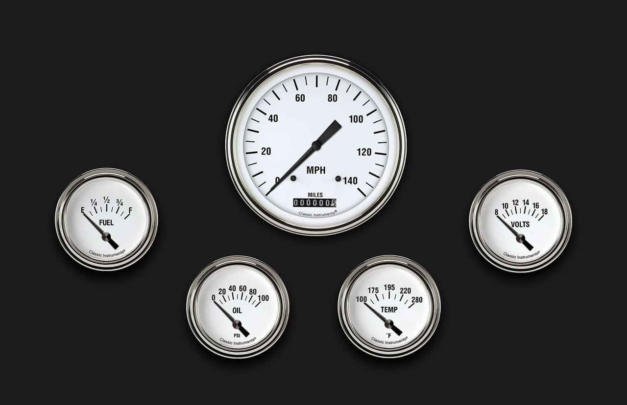 Picture of White Hot Five Gauge Set 254