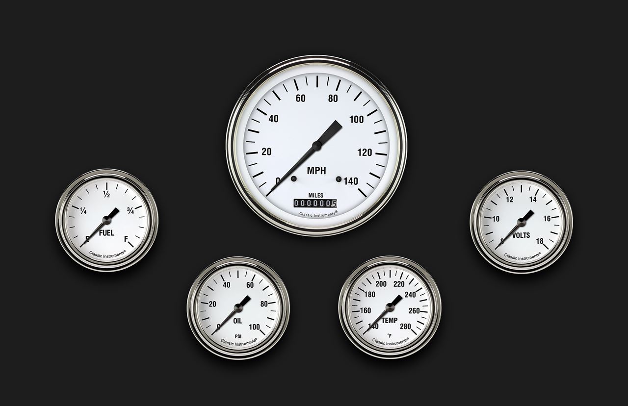 Picture of White Hot Five Gauge Set 354