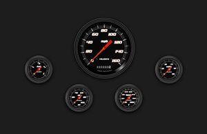 Picture of Velocity Black Five Gauge Set 154