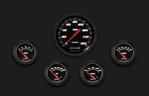 Picture of Velocity Black Five Gauge Set 254