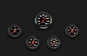 Picture of Velocity Black Five Gauge Set 300