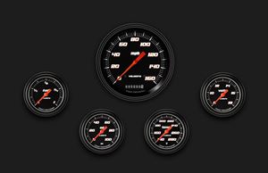 Picture of Velocity Black Five Gauge Set 354