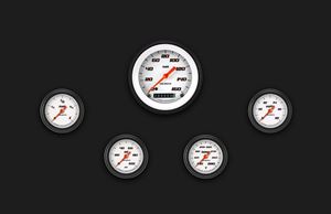 Picture of Velocity White Five Gauge Set 100