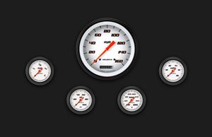 Picture of Velocity White Five Gauge Set 154