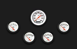 Picture of Velocity White Five Gauge Set 200