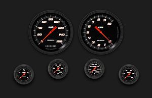 Picture of Velocity Black Six Gauge Set 151