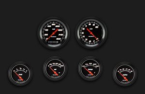 Picture of Velocity Black Six Gauge Set 201