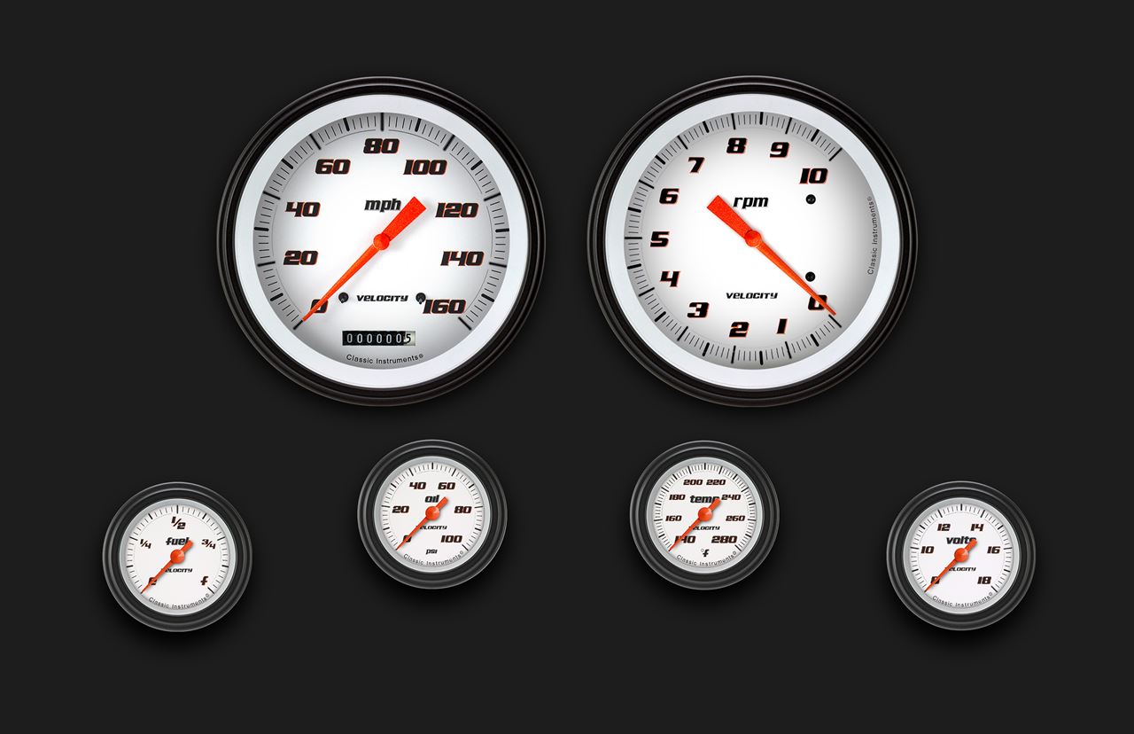 Picture of Velocity White Six Gauge Set 151