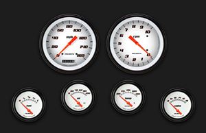 Picture of Velocity White Six Gauge Set 251