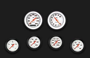 Picture of Velocity White Six Gauge Set 301