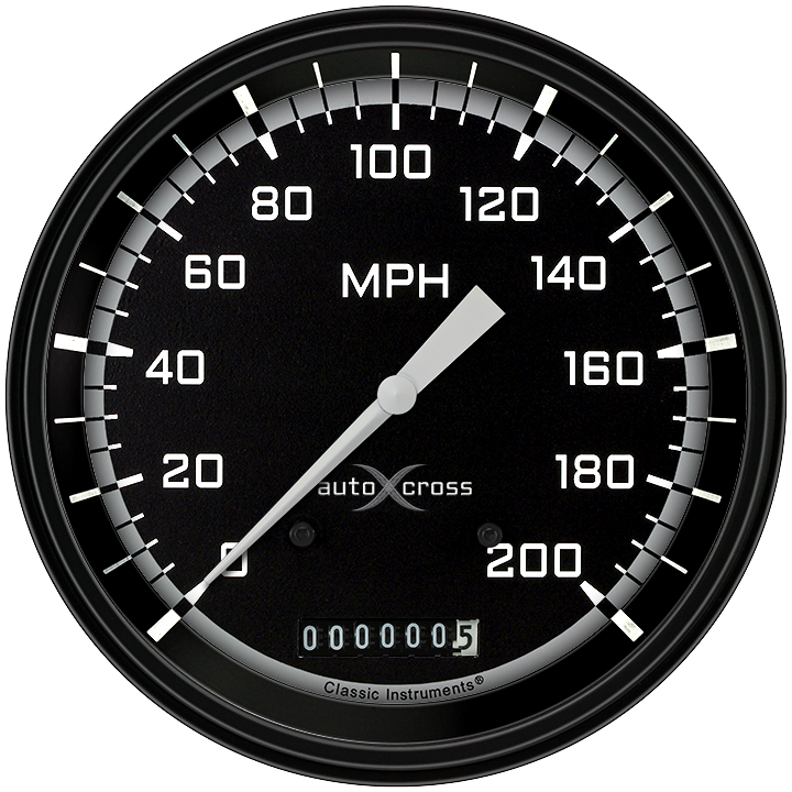 Picture of AutoCross Gray 4 5/8" Speedometer