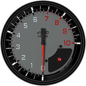 Picture of AutoCross Gray 4 5/8" Tachometer