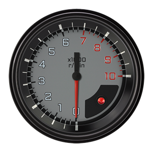 Picture of AutoCross Gray 3 3/8" Tachometer