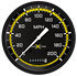 Picture of AutoCross Yellow 4 5/8" Speedometer