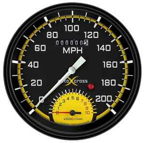 Picture of AutoCross Yellow 4 5/8" Speedtachular
