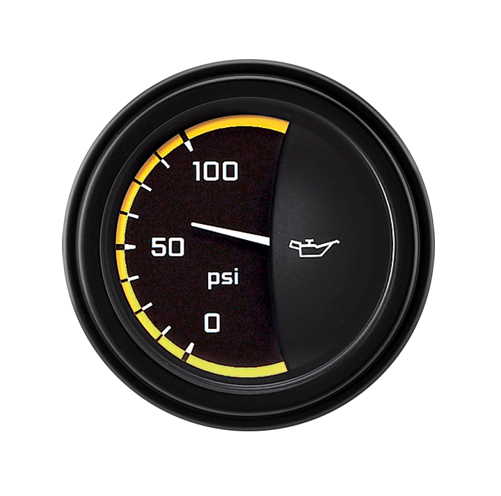 Picture of AutoCross Yellow 2 1/8" Oil Pressure