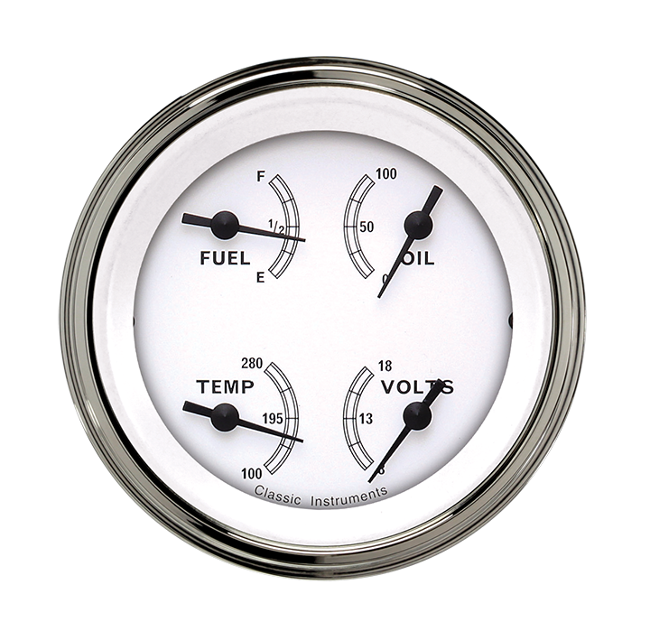 Picture of Classic White 3 3/8" Quad