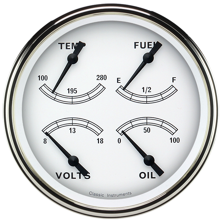 Picture of Classic White 4 5/8" Quad