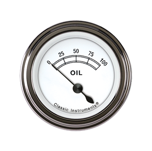 Picture of Classic White 2 1/8" Oil Pressure